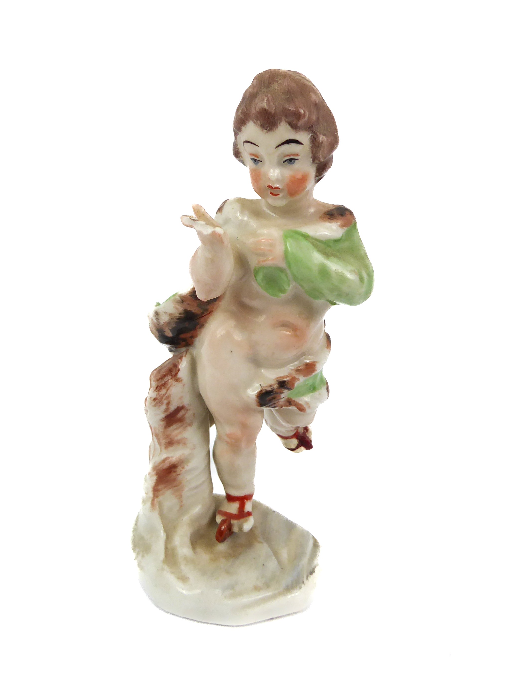 Four Naples porcelain putti figures. - Image 8 of 9