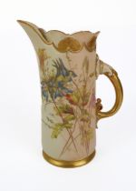 To be sold on behalf of Sue Ryder Care: a Royal Worcester blush ivory jug or ewer - believed 1891,