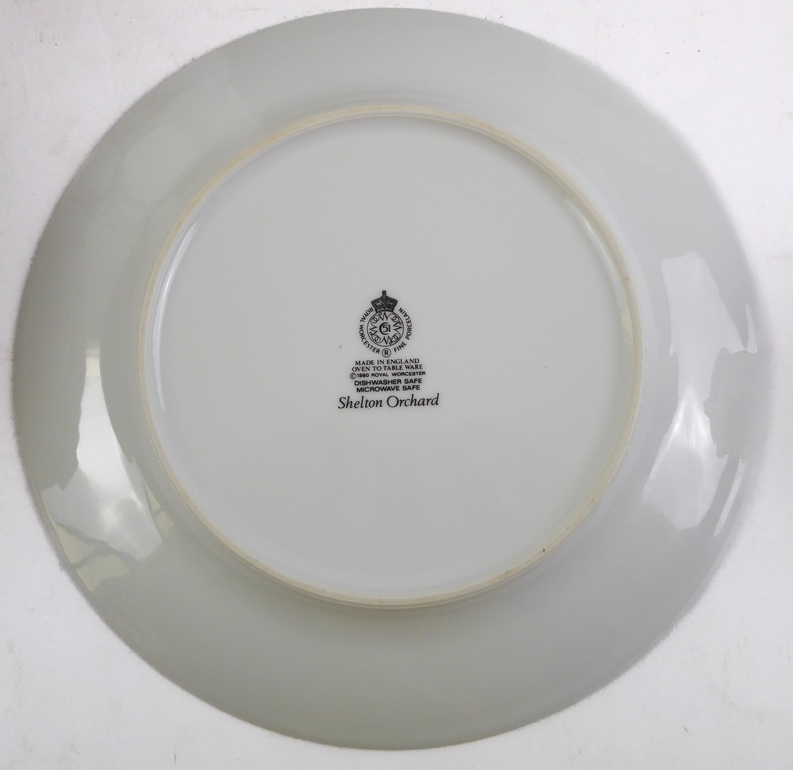 A Royal Worcester Shelton Orchard part dinner service - comprising eight 10in. dinner plates; - Image 3 of 7