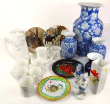 An Elizabethan bone china part coffee service - comprising a coffee pot, sugar bowl and six cups and