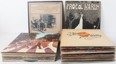 42 1960s-70s rock LPs to include: Grateful Dead - Working Man's Dead; Procul Harum - Procul Harum;