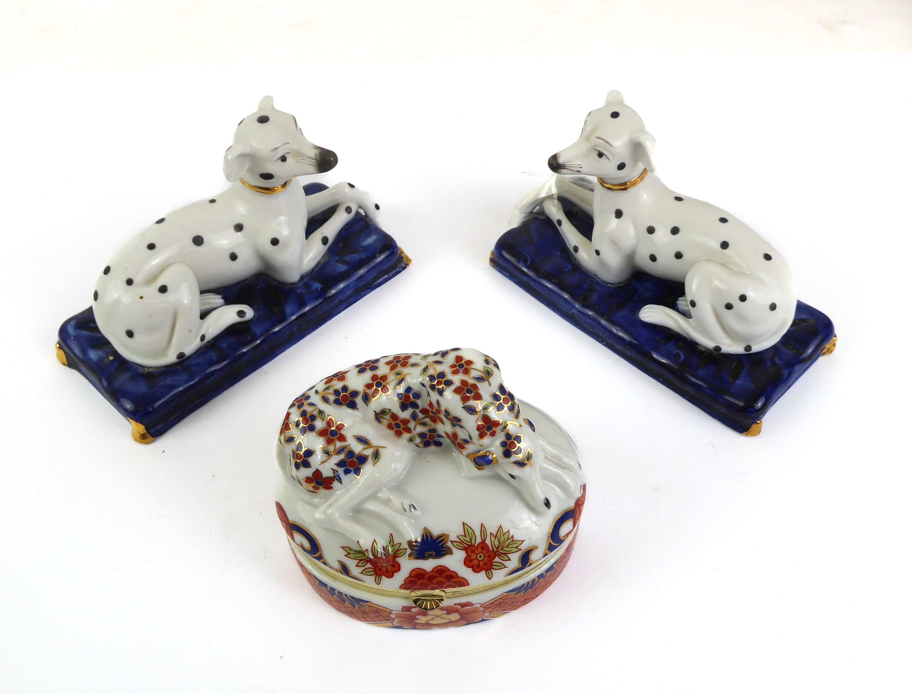 A collection of pottery and resin figurines of whippets and other dogs - including a boxed Border - Image 9 of 17