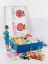 A c.1968 Barbie doll and a full wardrobe of outfits and accessories - contained in a c.1968 The