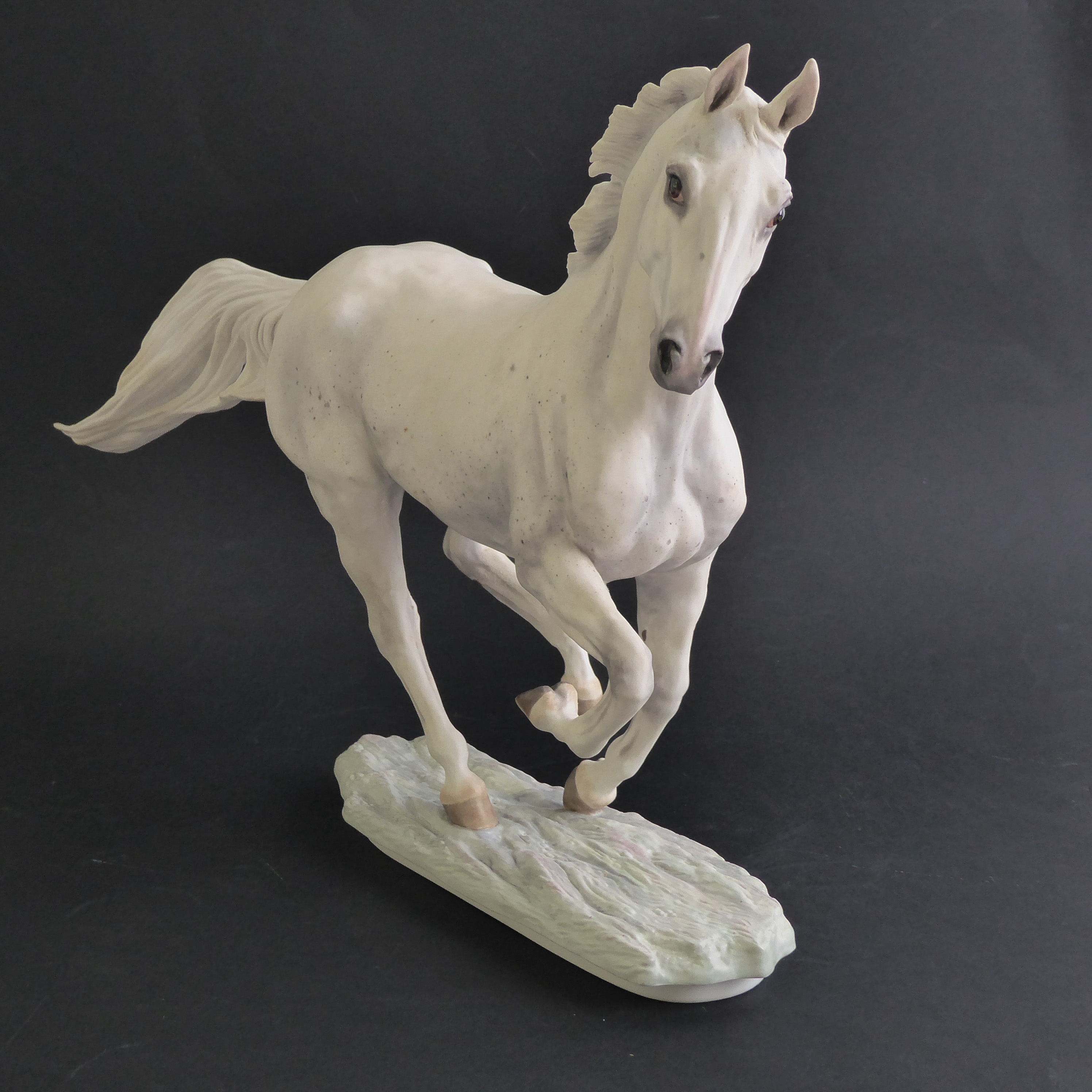 A bone china model of Desert Orchid by Albany Fine China Co. - modelled by Lorne McKean, printed - Image 3 of 6