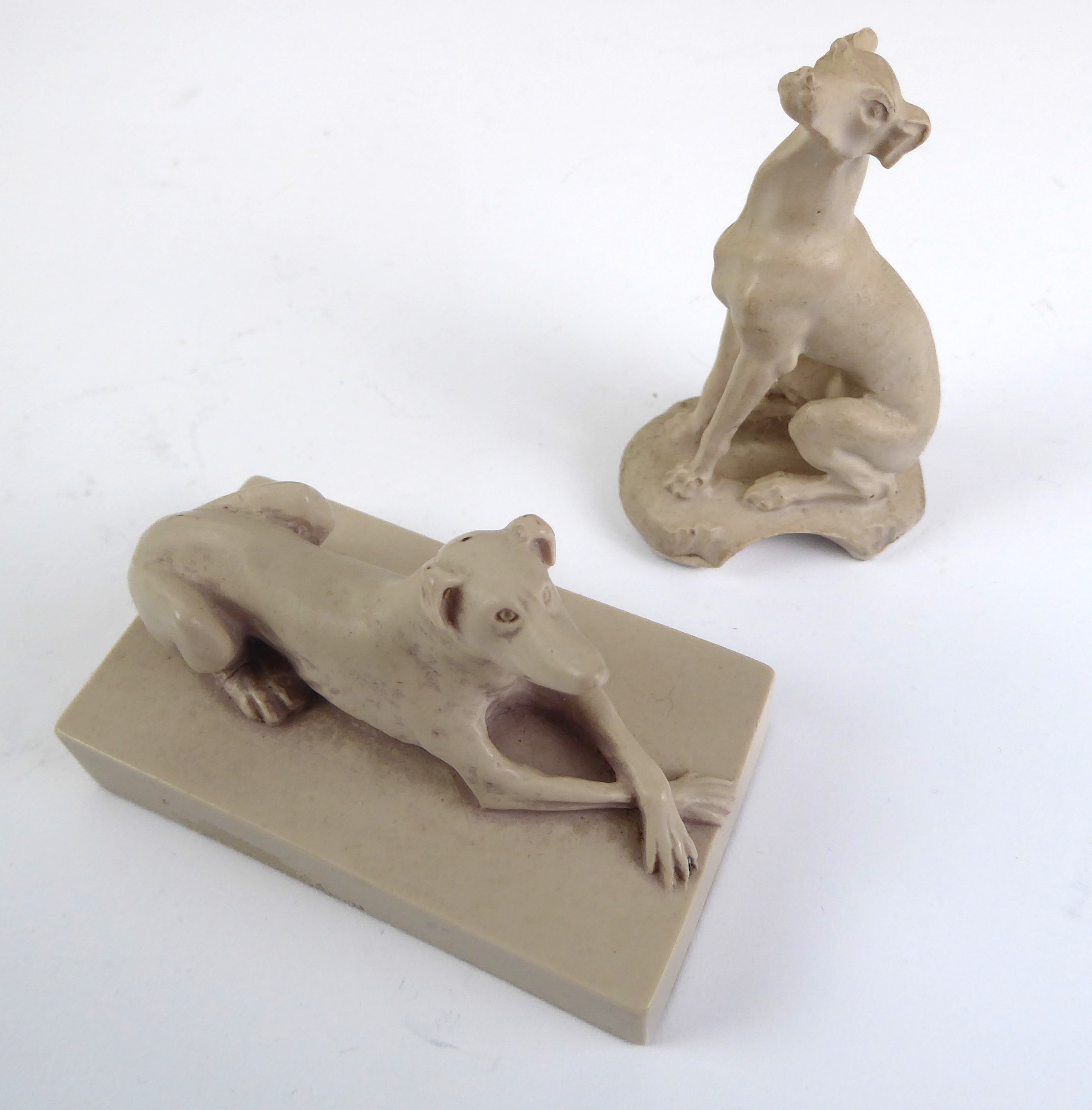 A collection of pottery and resin figurines of whippets and other dogs - including a boxed Border - Image 2 of 17
