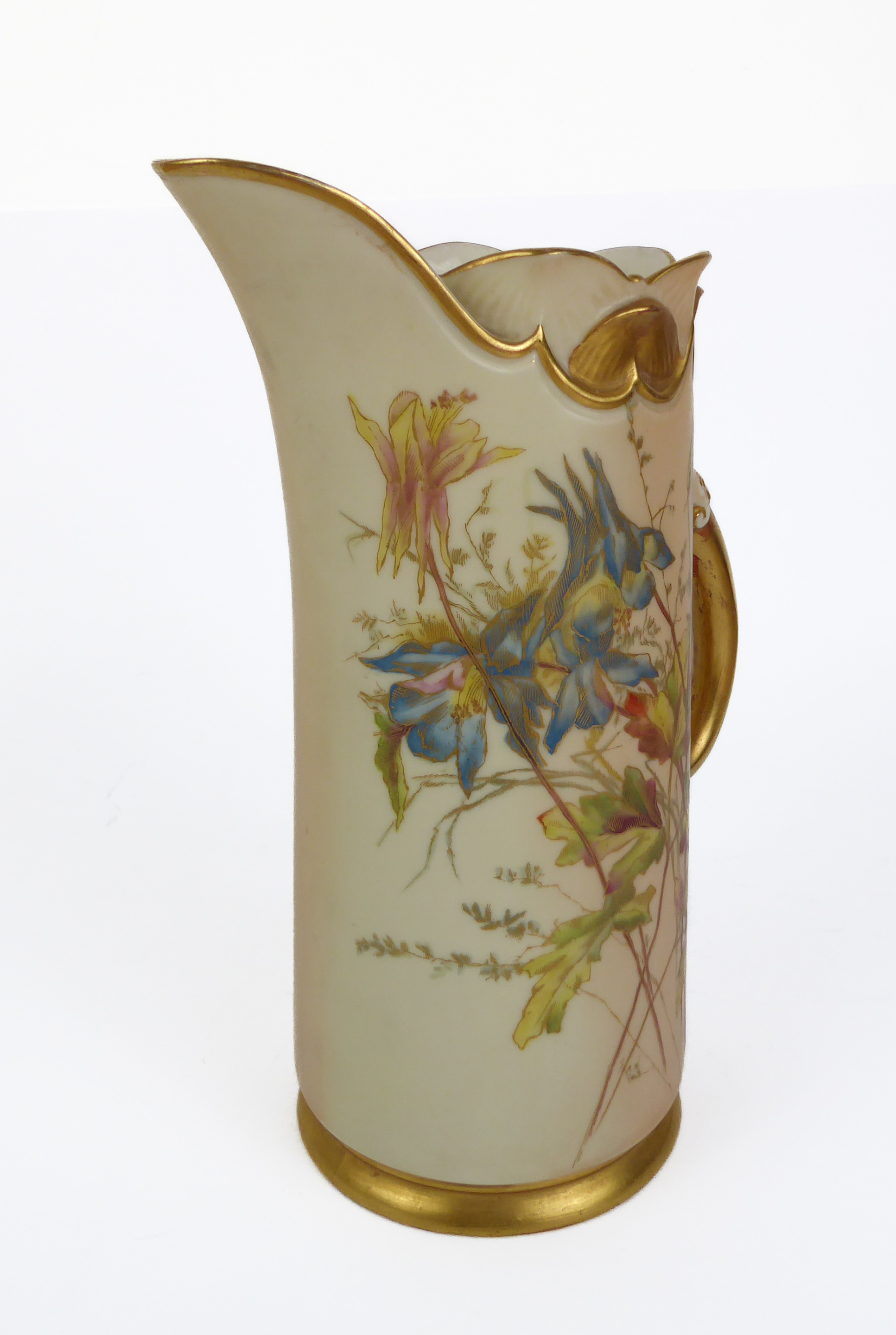 To be sold on behalf of Sue Ryder Care: a Royal Worcester blush ivory jug or ewer - believed 1891, - Image 3 of 6