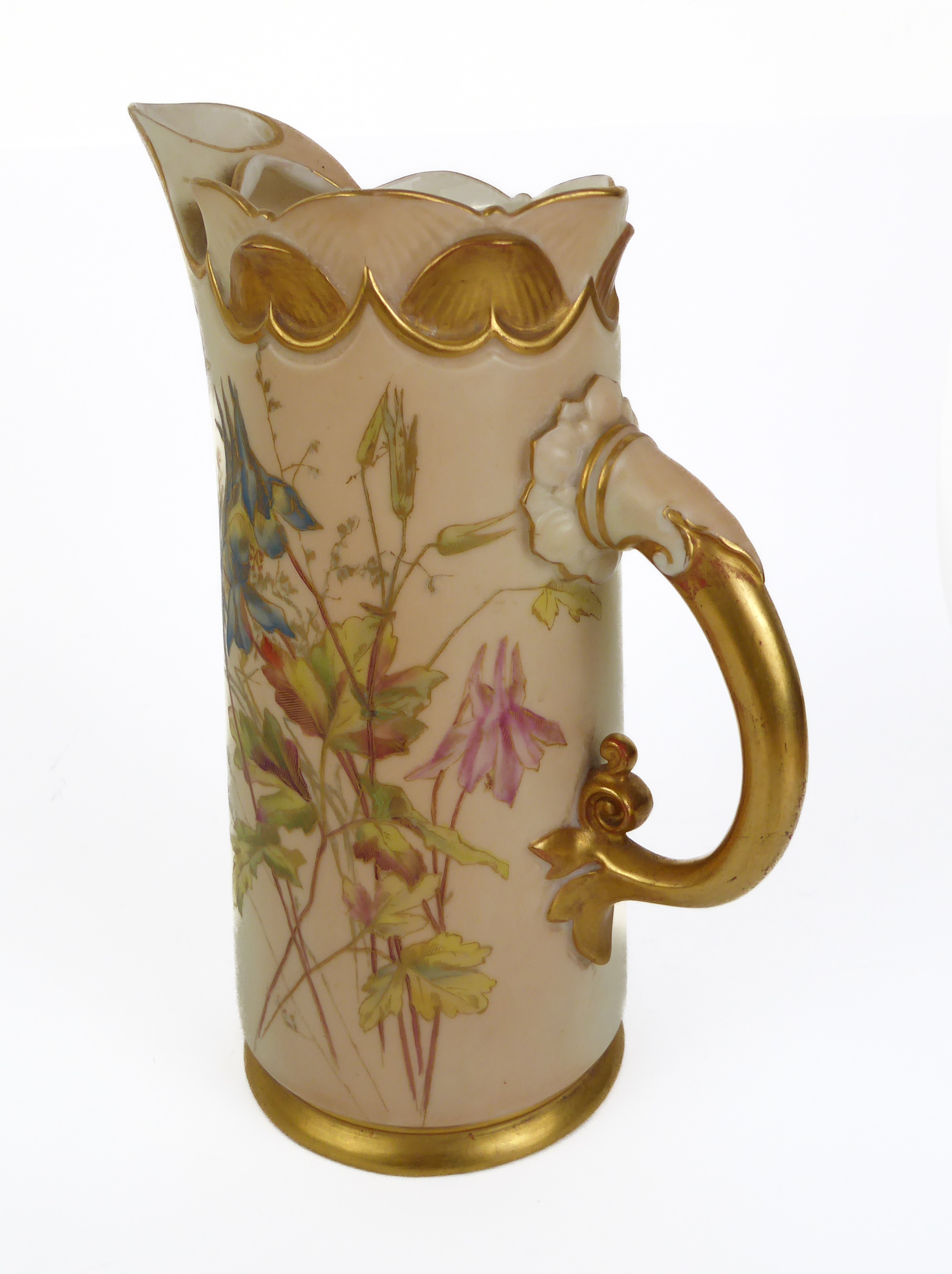 To be sold on behalf of Sue Ryder Care: a Royal Worcester blush ivory jug or ewer - believed 1891, - Image 2 of 6