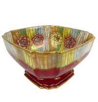 A 1930s Aynsley porcelain bowl decorated in lustre finish.