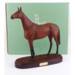 A Royal Doulton bone china figure of the legendary racehorse Red Rum - black-printed factory mark,