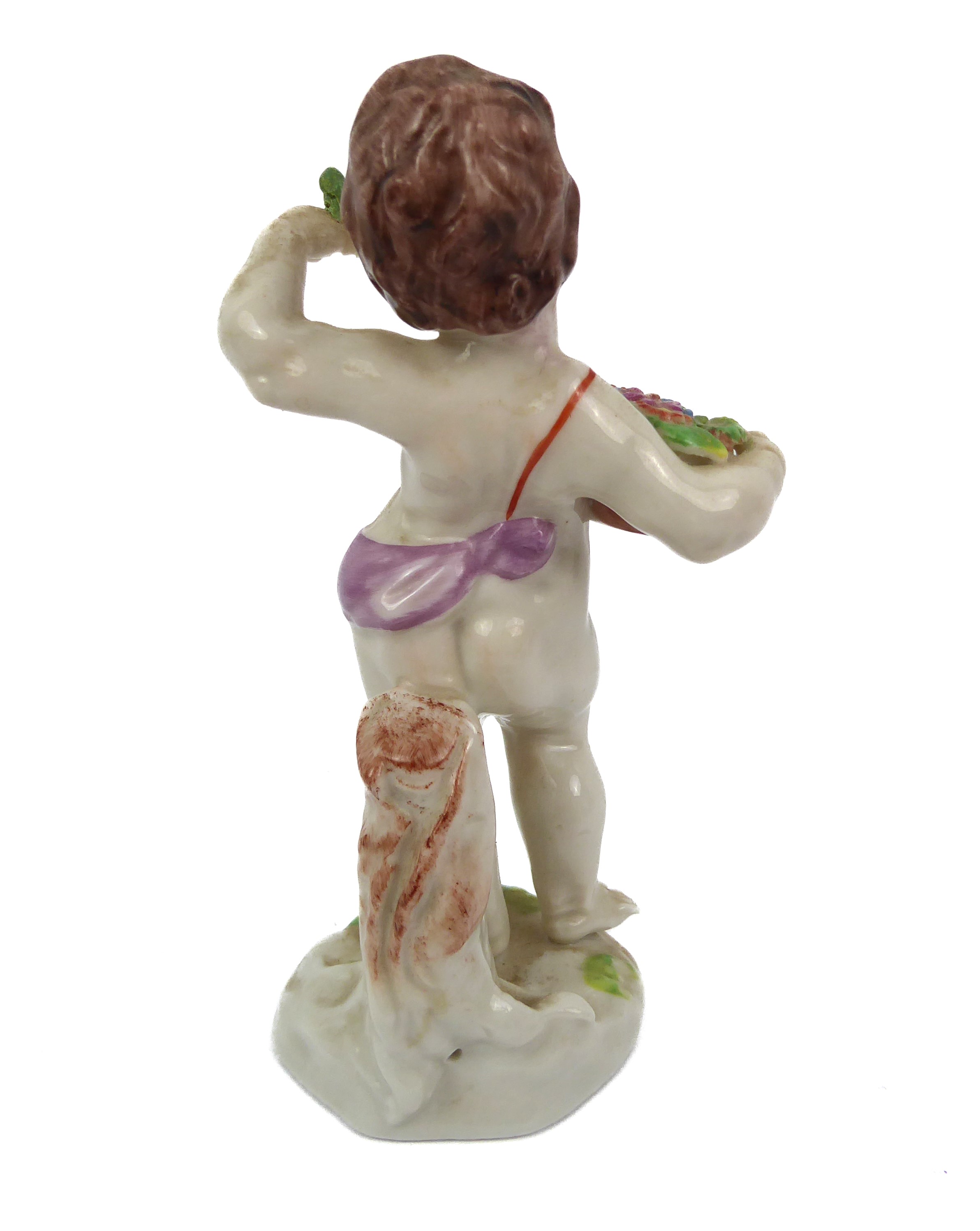 Four Naples porcelain putti figures. - Image 3 of 9