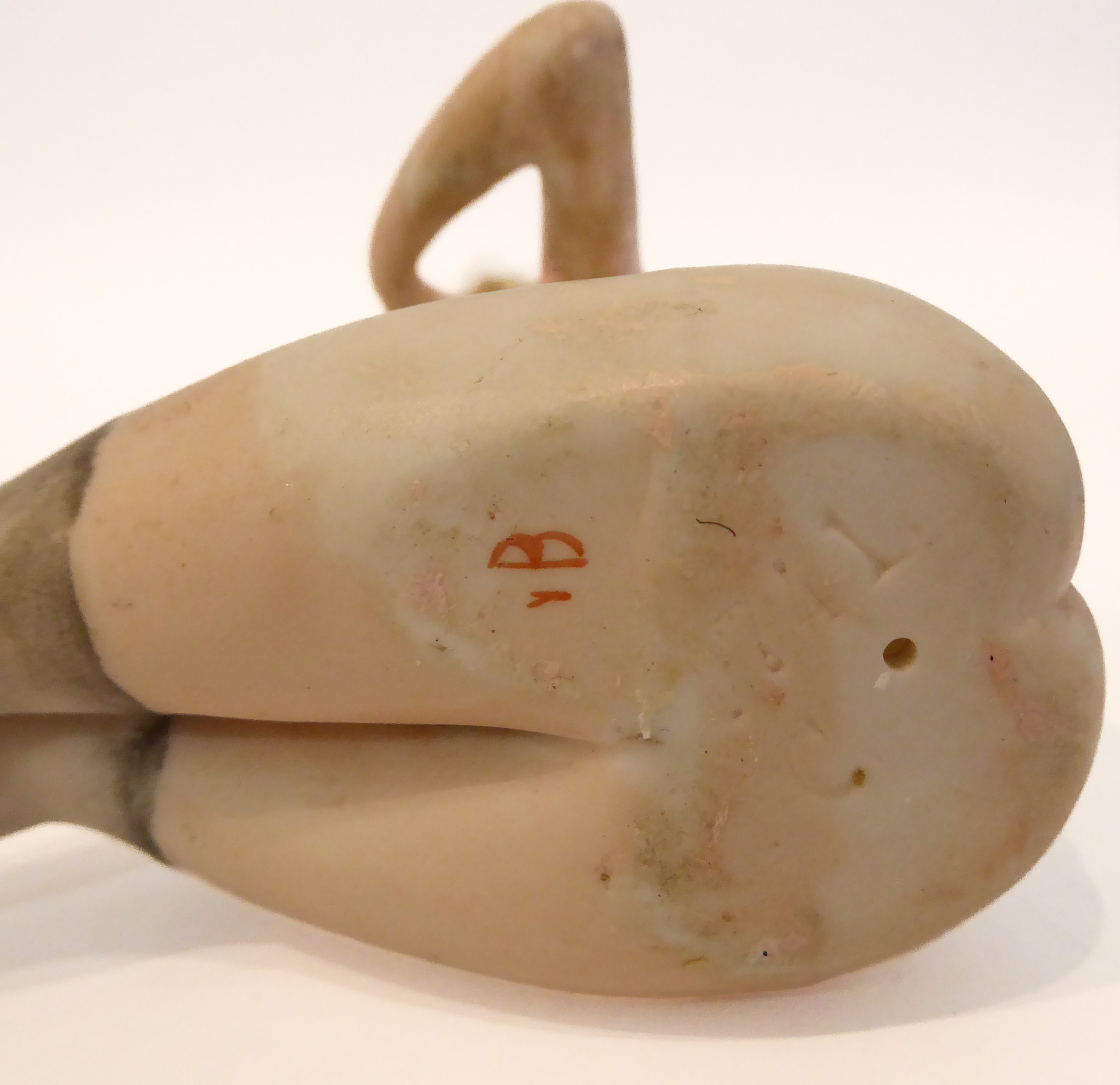 A bisque porcelain bathing belle or beauty - early 20th century, modelled as a female seated nude - Image 5 of 6