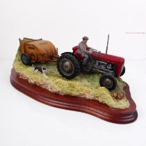 Border Fine Arts JH110 'Hay Turning' limited edition model - modelled by Ray J. Ayres, featuring a