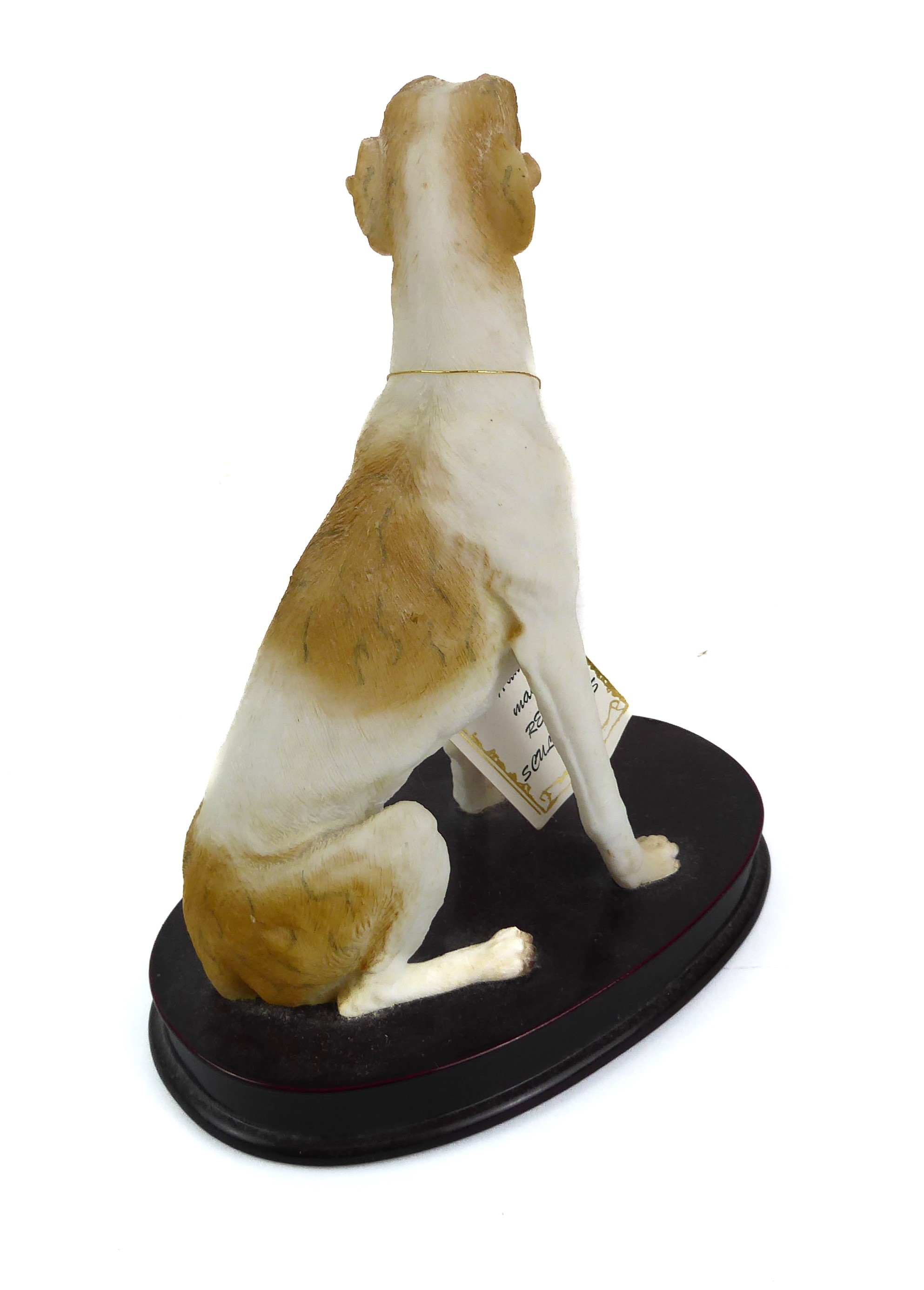 A collection of pottery and resin figurines of whippets and other dogs - including a boxed Border - Image 12 of 17