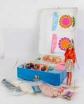 A c.1968 Barbie doll and a full wardrobe of outfits and accessories - contained in a c.1968 The
