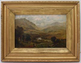 Two late 19th century oils on canvas, both in their original heavy gilt frames 1. English School