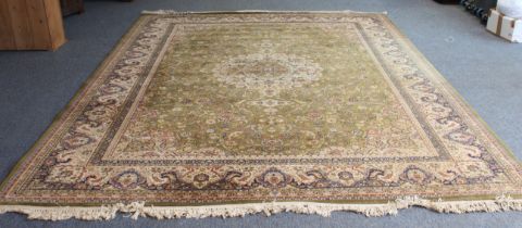 A Belgian Persian-style machine made wool rug - Diamant by Osta Carpets, 344 x 275cm.