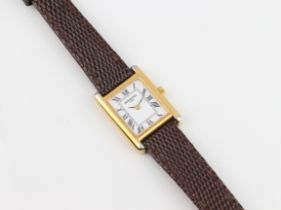 A ladies Raymond Weil quartz gold plated wrist watch - c.2006, ref. 5766/2 P, with white dial with