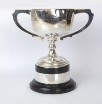 Tennis interest: a George V silver trophy - H. J. Cooper & Co. Ltd., Birmingham 1933, with