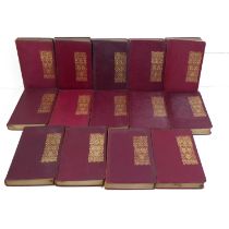 A set of 12 Everyman edition Walter Scott novels and two others, 'Vanity Fair' and 'Marguerite de