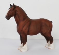 A Beswick figure of a heavy horse, Burnham Beauty (27 cm high)