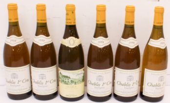 Six bottles of Chablis: 5 x Louis Moreau 1er cru Vaulignet 1998 1 x Dom Billard-Simon