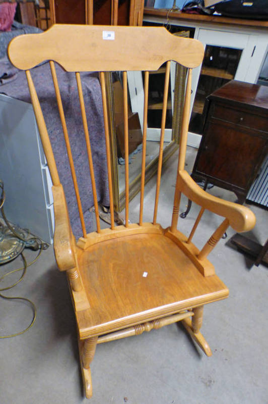 BEECH WOOD ROCKING CHAIR