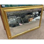 GILT FRAMED WALL MIRROR,