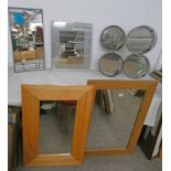 SELECTION OF VARIOUS MIRRORS,