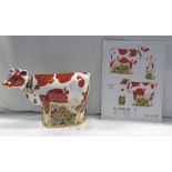 ROYAL CROWN DERBY IMARI PAPERWEIGHT DAISY COW,