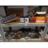 VARIOUS CAMERAS, INCLUDING ZENIT ETC, PAIR BINOCULARS,