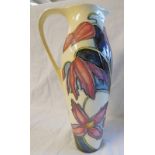 MOORCROFT VASE WITH FLORAL DECORATION, SIGNED PHILLIP GIBSON, 27 CM HEIGHT,