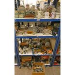 LARGE SELECTION OF TEAWARE, KITCHENALIA, LEATHER POUCH BAGS, CAMERA FILM,
