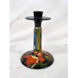 MOORCROFT MACKINTOSH STYLE CANDLESTICK - 18.