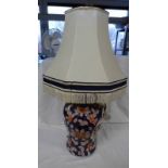 BLUE FLORAL PORCELAIN TABLE LAMP