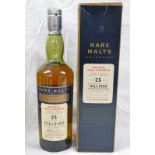 1 BOTTLE HILLSIDE 25 YEAR OLD NATURAL CASK STRENGTH SINGLE MALT WHISKY, RARE MALTS SELECTION,