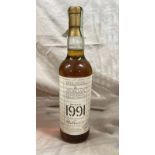 1 BOTTLE LINKWOOD 14 YEAR OLD SINGLE MALT WHISKY, DISTILLED 1991, WILSON & MORGAN BOTTLING - 70CL,