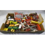 SELECTION OF VARIOUS DINKY, CORGI, MATCHBOX ETC MODEL VEHICLES INCLUDING BEDFORD MOBILGAS TANKER,