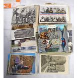 SELECTION OF VARIOUS POSTCARDS TO INCLUDE VOLKSWAGEN WORKS AT WOLFSBURG, CRICCIETH, COX'S CAVE,