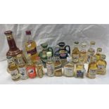 SELECTION OF WHISKY MINIATURES INCLUDING BELLS SPECIALLY SELECTED - 37.