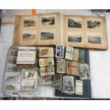 SELECTION OF VARIOUS CIGARETTE CARDS TO INCLUDE ALBUM OF WILLS MILITARY MOTORS,