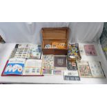 SELECTION OF VARIOUS STAMPS, MATCHBOXES, FIRST DAY COVERS,