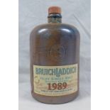 1 STONEWARE BOTTLE BRUICHLADDICH 16 YEAR OLD SINGLE MALT WHISKY, DISTILLED 1989 - 700 ML,