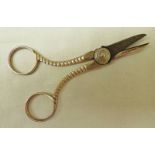 PAIR OF STERLING SILVER GRAPE SCISSORS