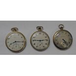 SWISS MADE EVERITE ROLLED GOLD POCKET WATCH,