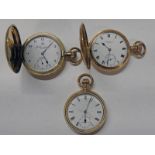 THOMAS RUSSELL & SON LIVERPOOL, GOLD PLATED FULL HUNTER POCKET WATCH,