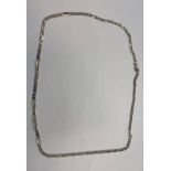 9CT GOLD FLAT LINK CHAIN NECKLACE - 16.