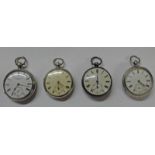 SILVER CASED POCKET WATCHES BY ALEXANDER HUTCHEON OF 3 SCHOOL HILL, ABERDEEN - CHESTER 1893,