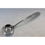 GEORGE III SCOTTISH SILVER SAUCE LADLE BY JAMES GILLILAND,