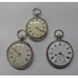 SILVER CASED POCKET WATCH WITH EMBOSSED DECORATION, LONDON 1882,