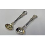 PAIR OF VICTORIAN SILVER SALT SPOONS BY GEORGE ADAMS,